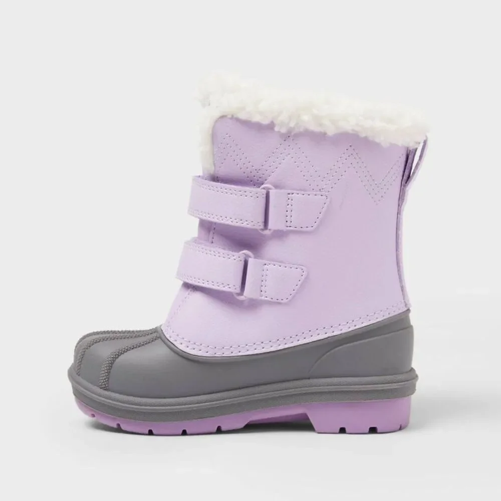 Toddler Denver Winter Boots - Cat & Jack Purple 12T